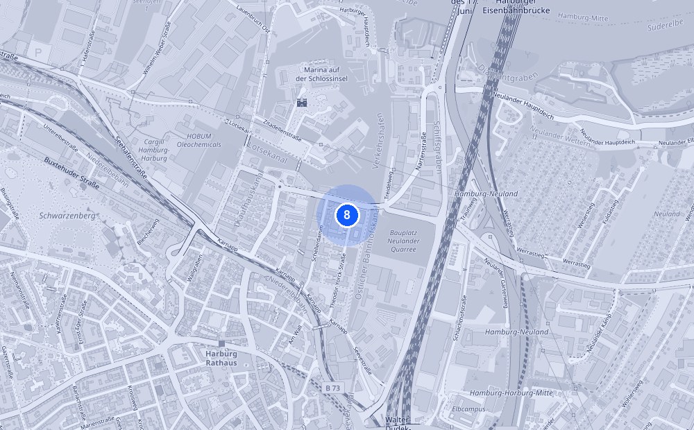 Map of Theodor-Yorck-Straße 31, 21079 Hamburg