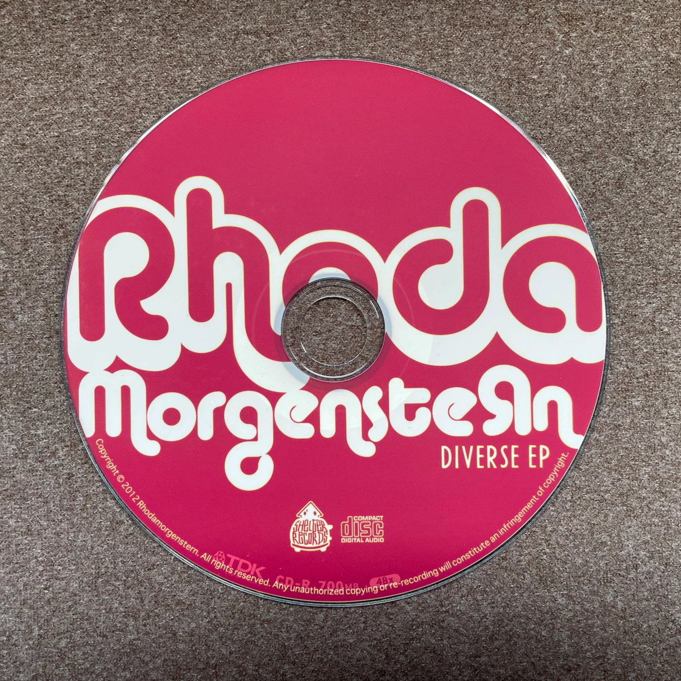 Photo of the album's printed CD