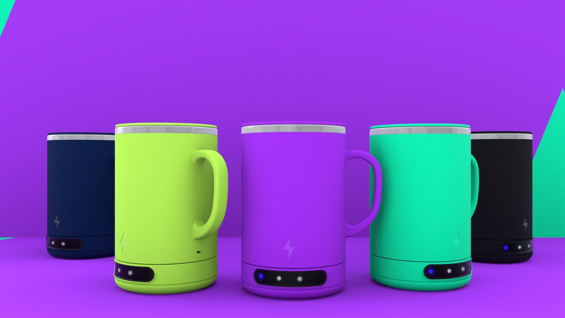 product 3d render for Bolt mug variants