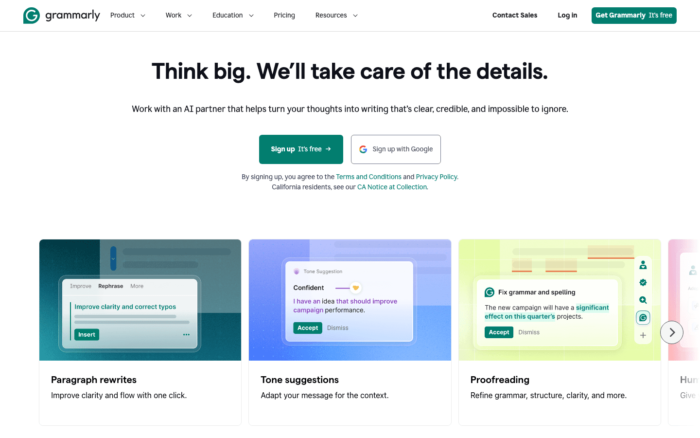 Grammarly screenshot