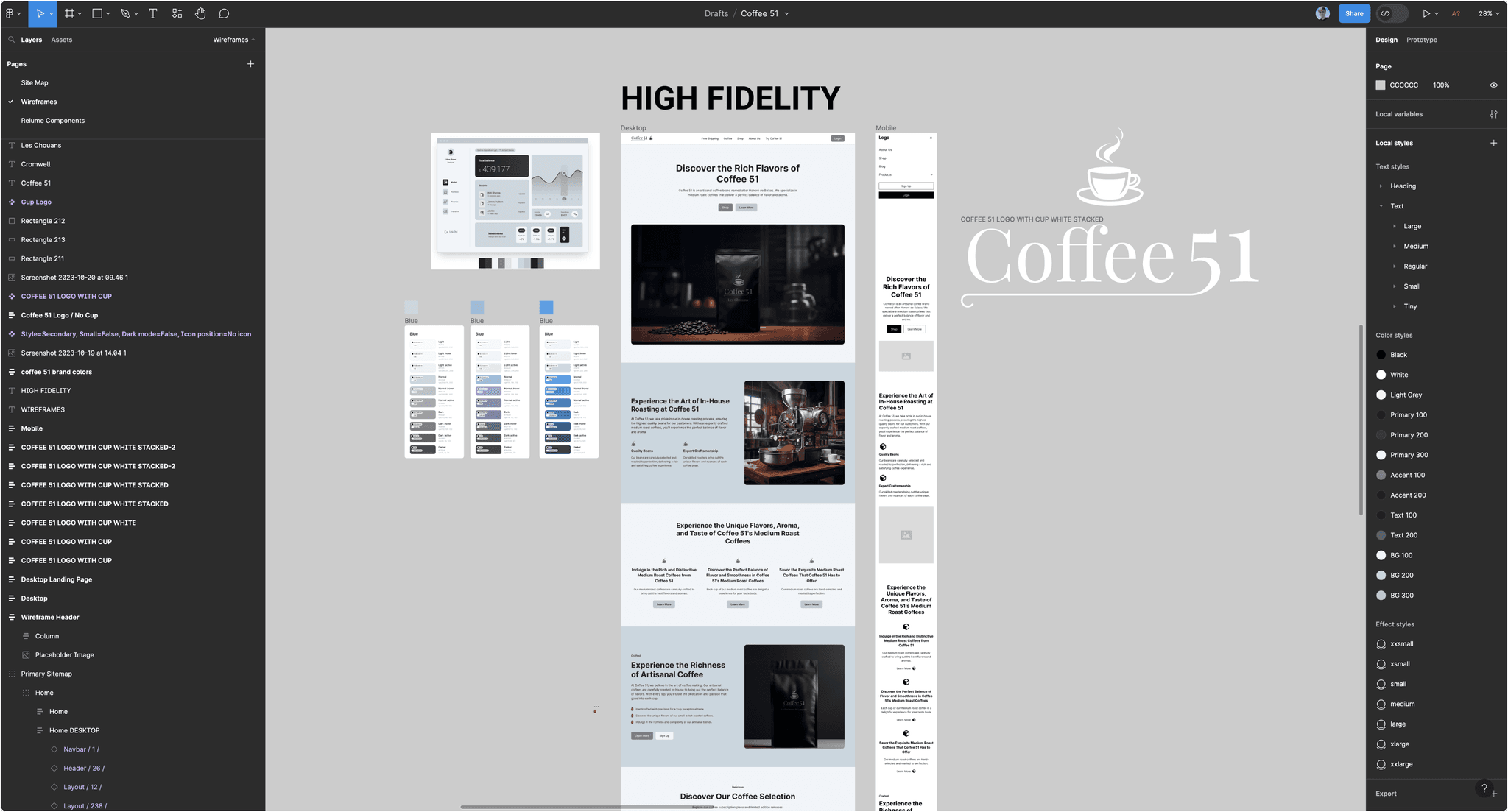 Figma interface