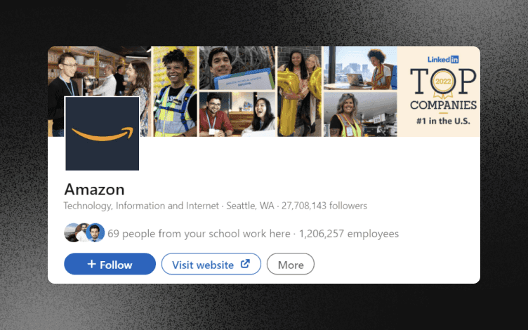 Amazon LinkedIn Banner