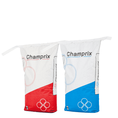 Champrix blue and red bags