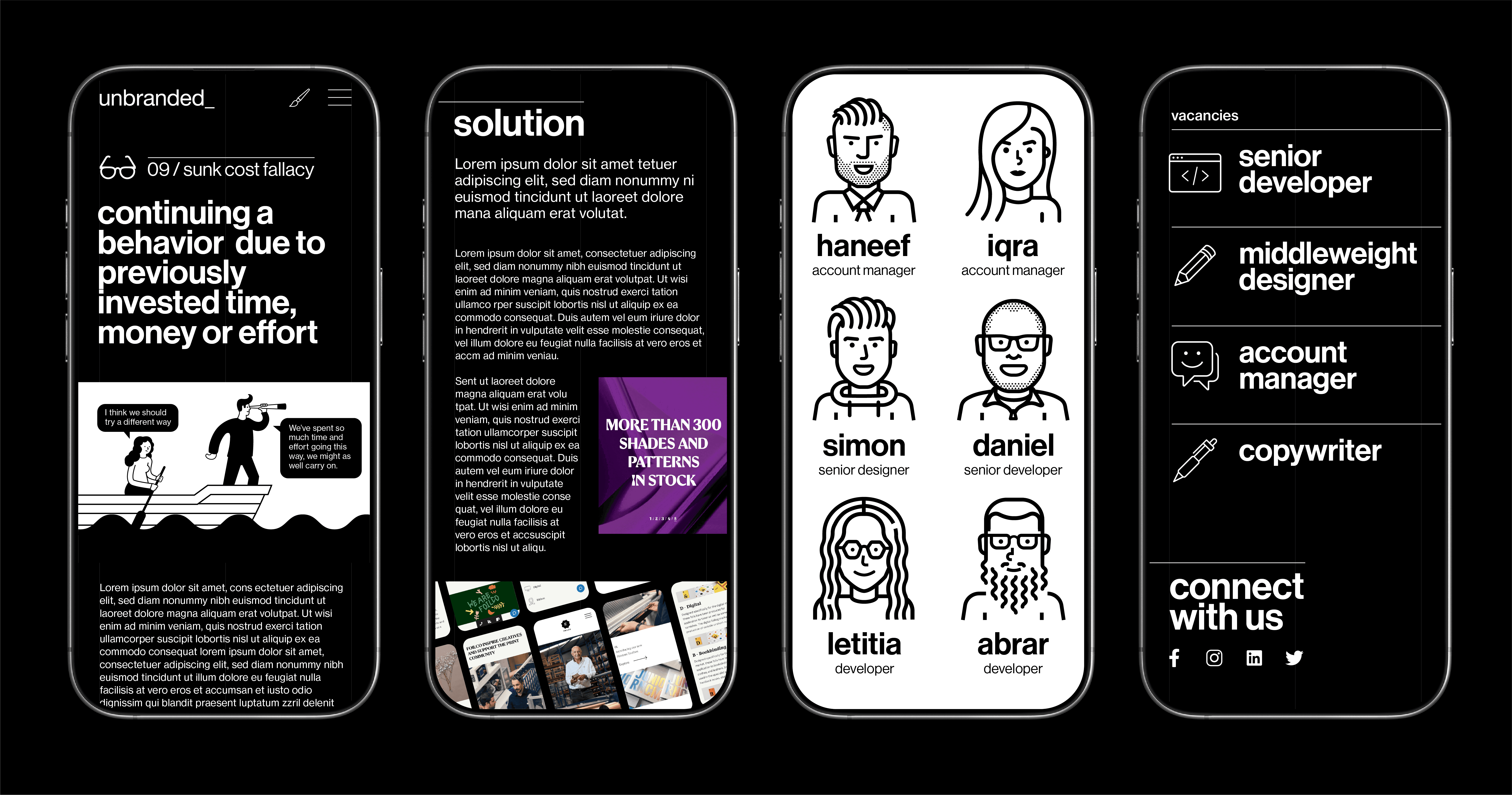 Unbranded branding and website