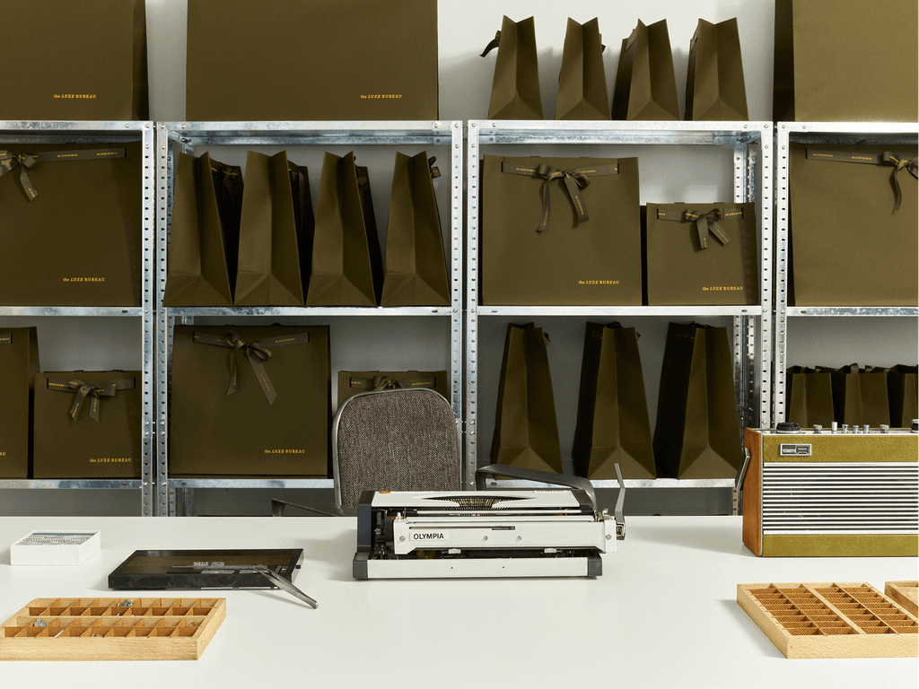 black and white letter for personalisation