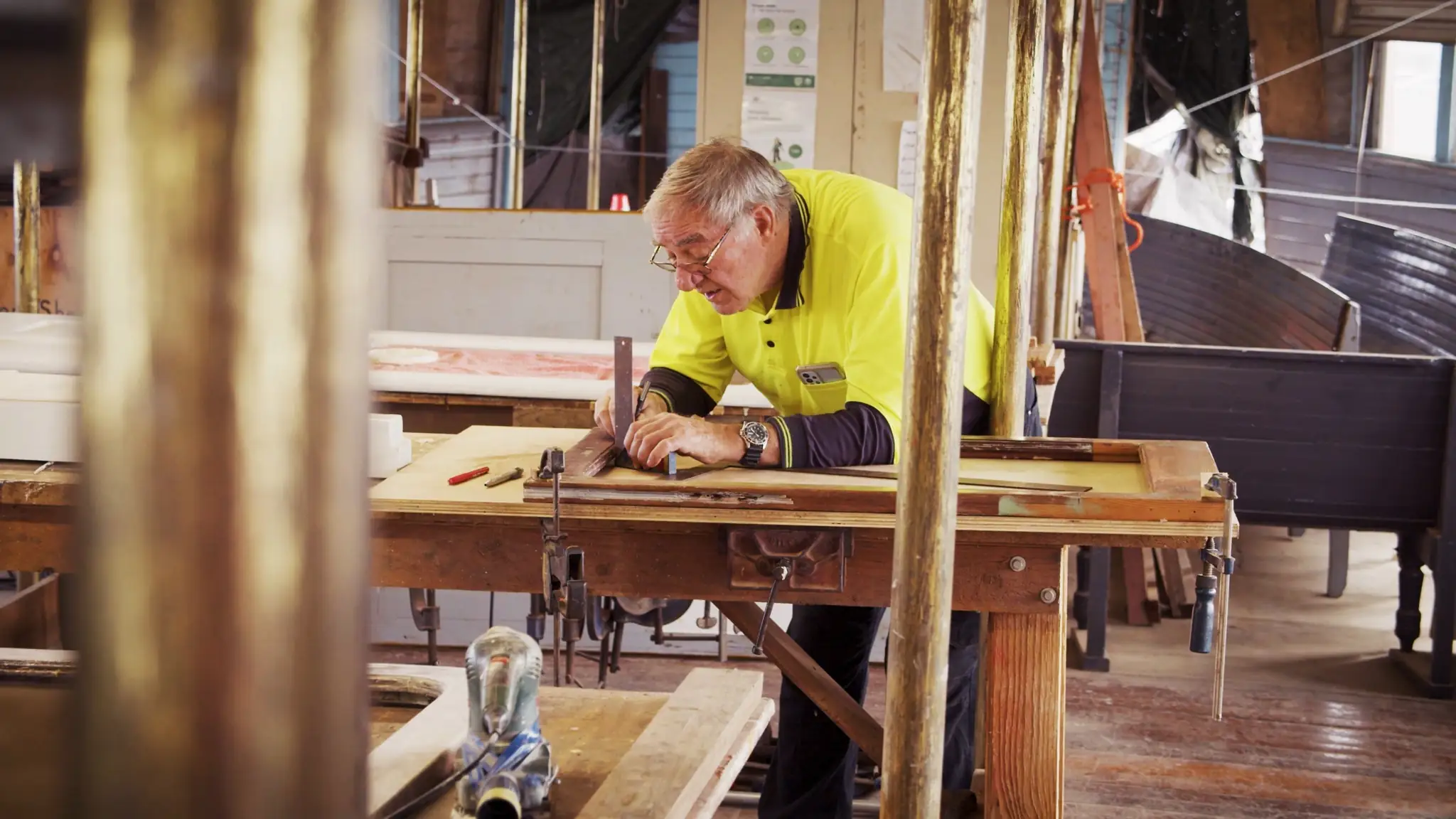 Works underway by volunteers on Kanangra