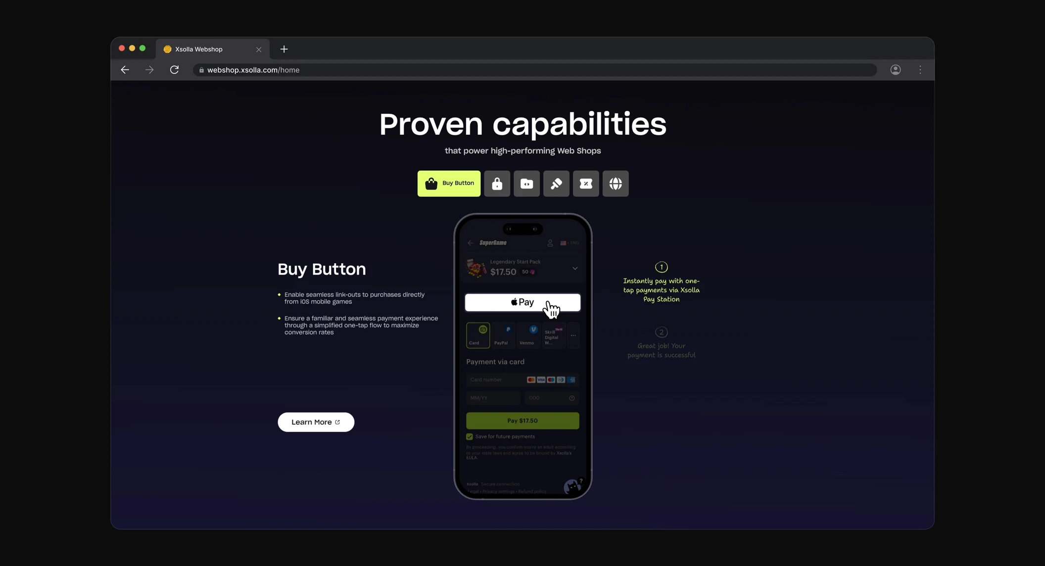 Протестируйте полностью работающий вебшоп в мобильном макете.