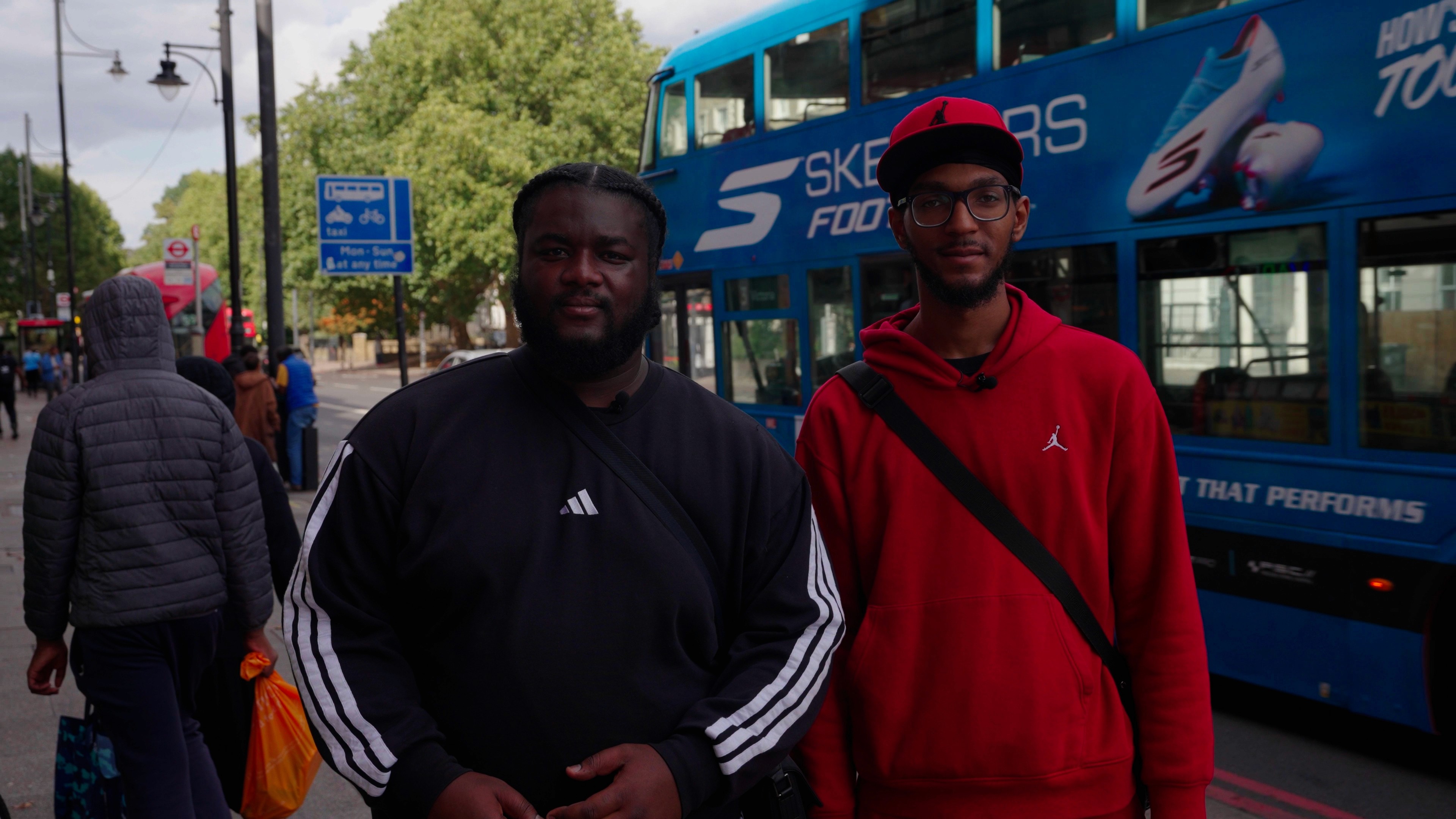 Two women being interviewed