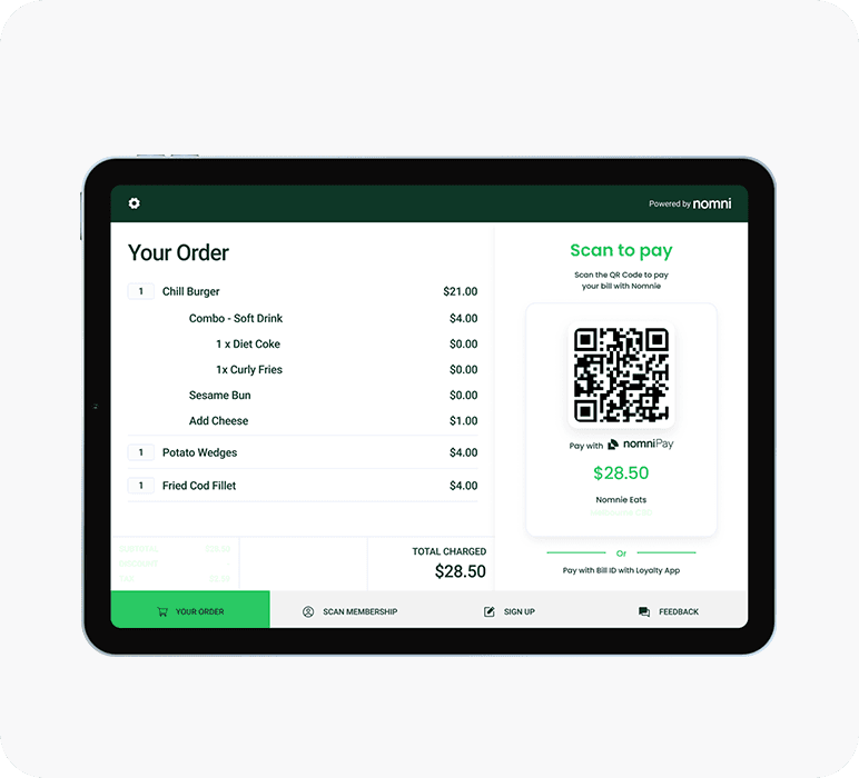 Abacus Customer Facing Display for faster transaction process