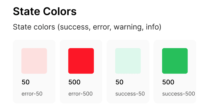 Color palette generated by Local Styler in Figma