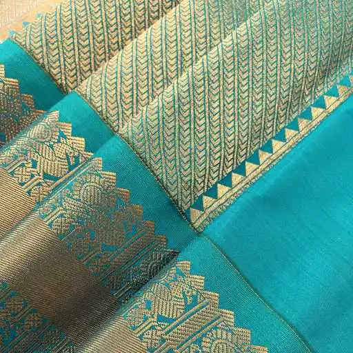 Sandal Semi Kanchivaram Art Silk Saree