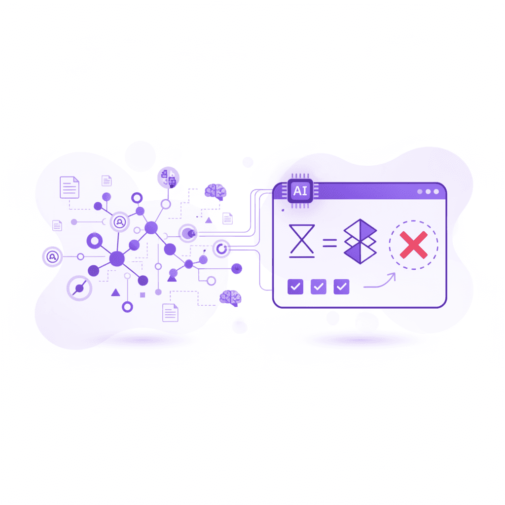 AI chemistry tutor interface correcting a stoichiometry math error