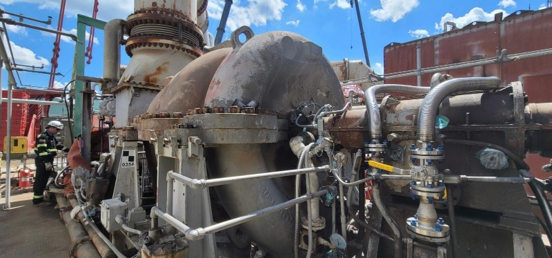 High-speed centrifugal compressor used in gas processing and power generation systems