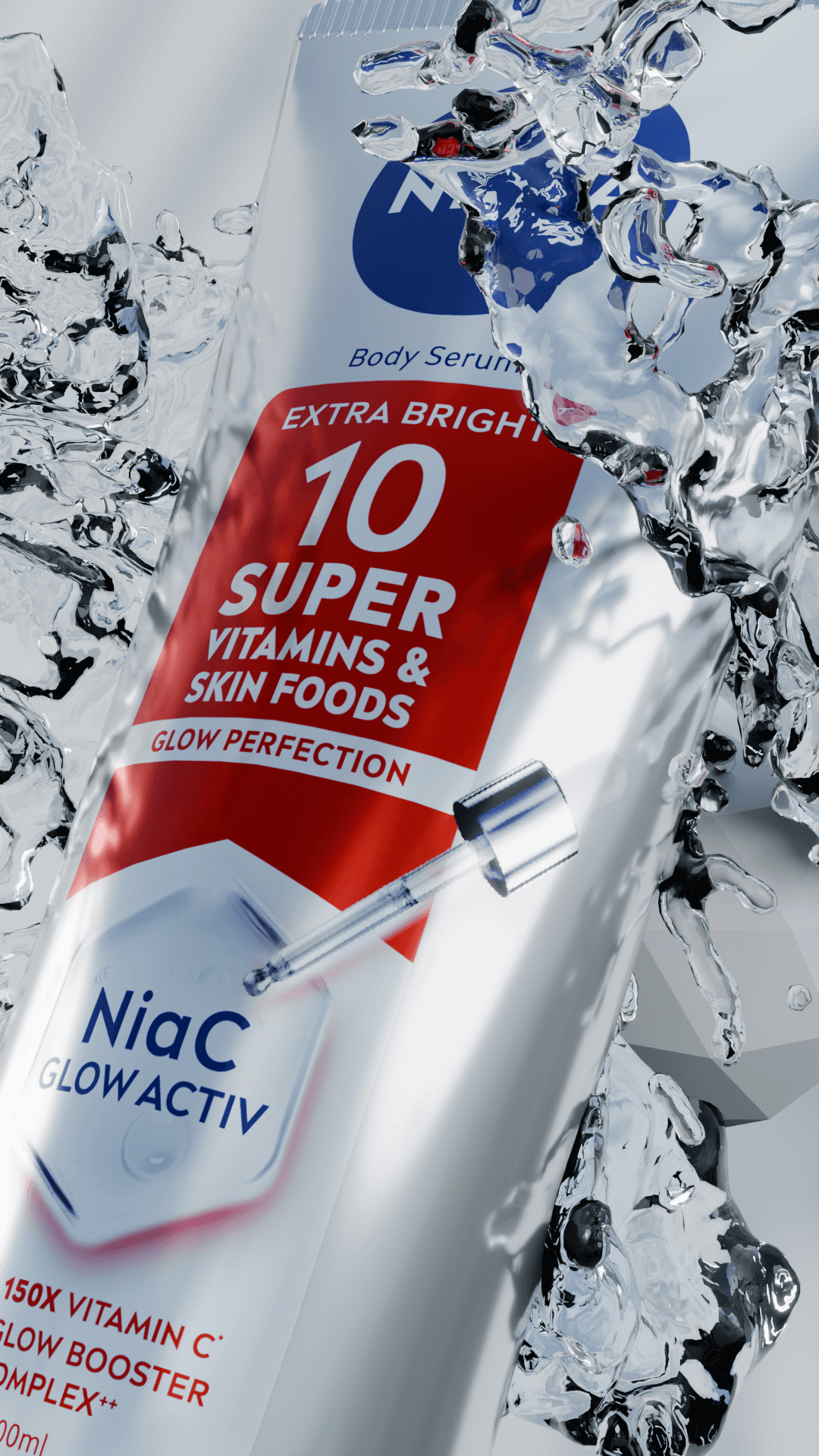 NIVEA Super 10 Body Serum with NiaC Glow Active