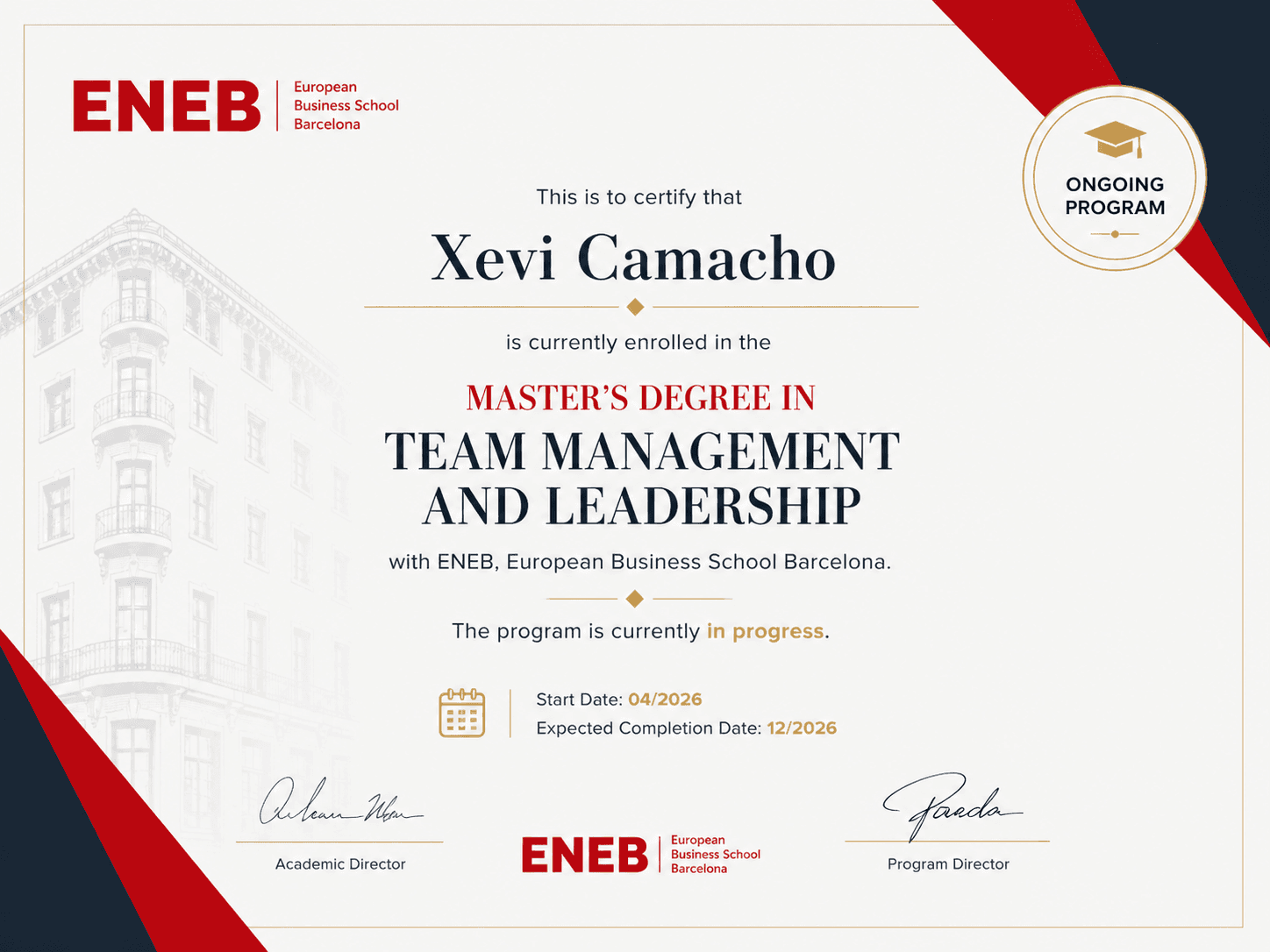ENEB Team management Diploma