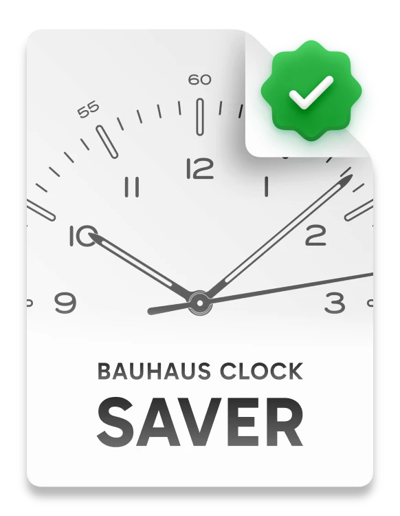 Bauhaus Clock for Mac Screensaver Icon