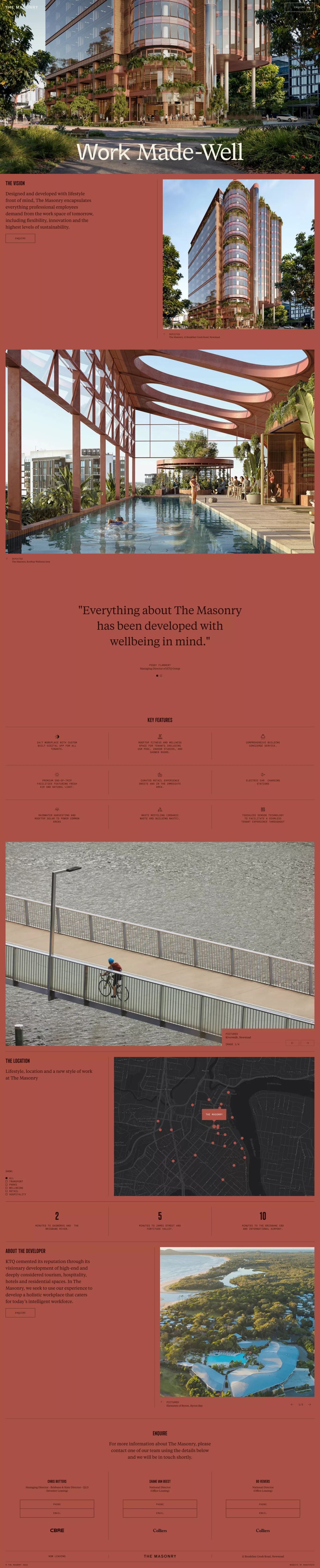 Work Made-Well other page screenshot showcasing Design and Architecture design