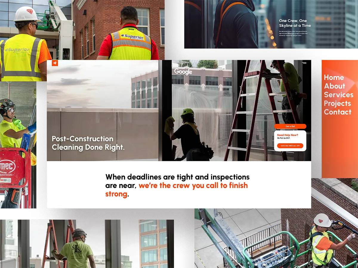 Superior Labor Solutions Crew Member Power Washing