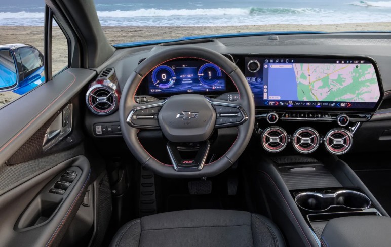 a close up of a steering wheel in a vehicle