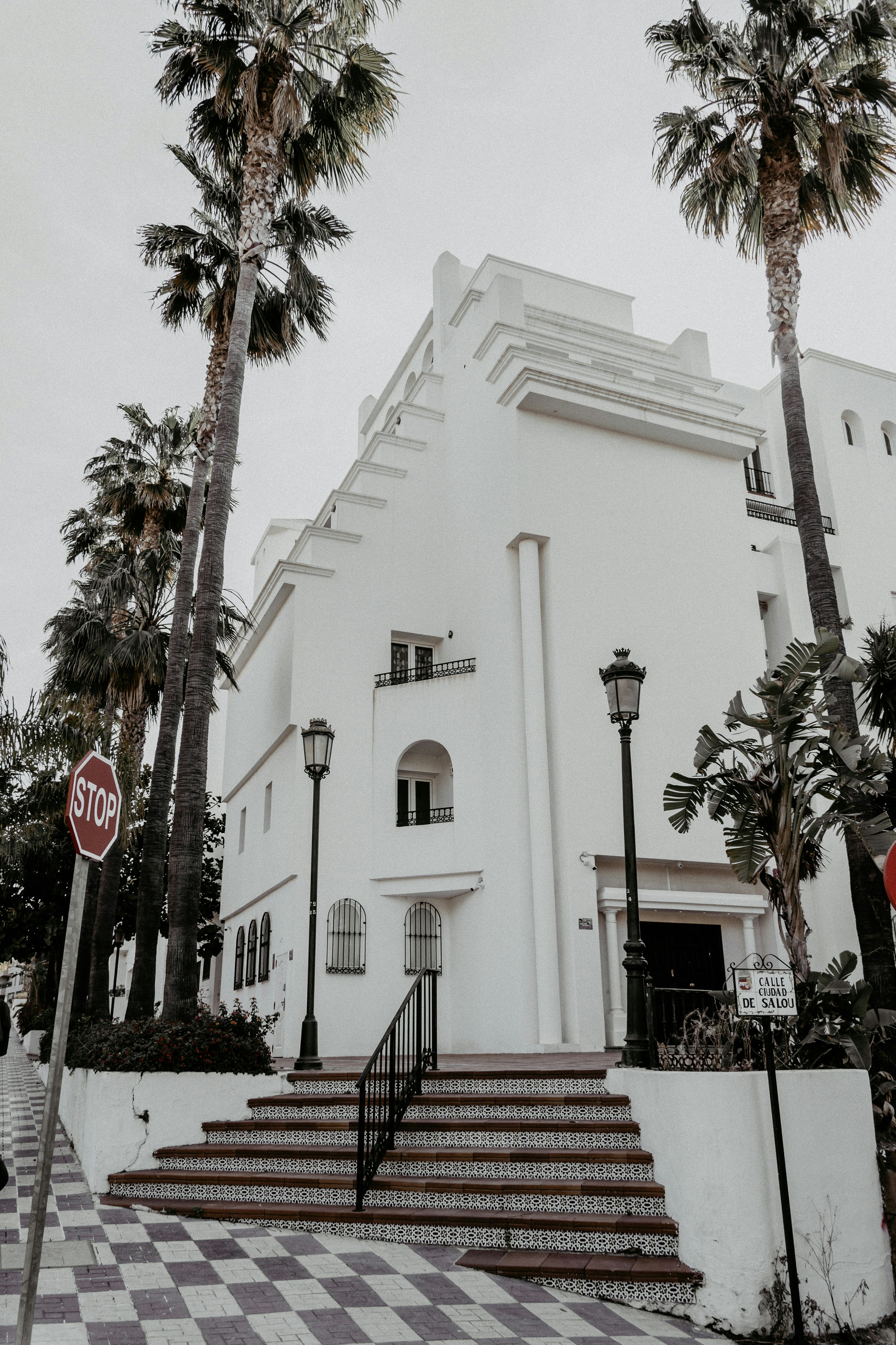 white concrete building