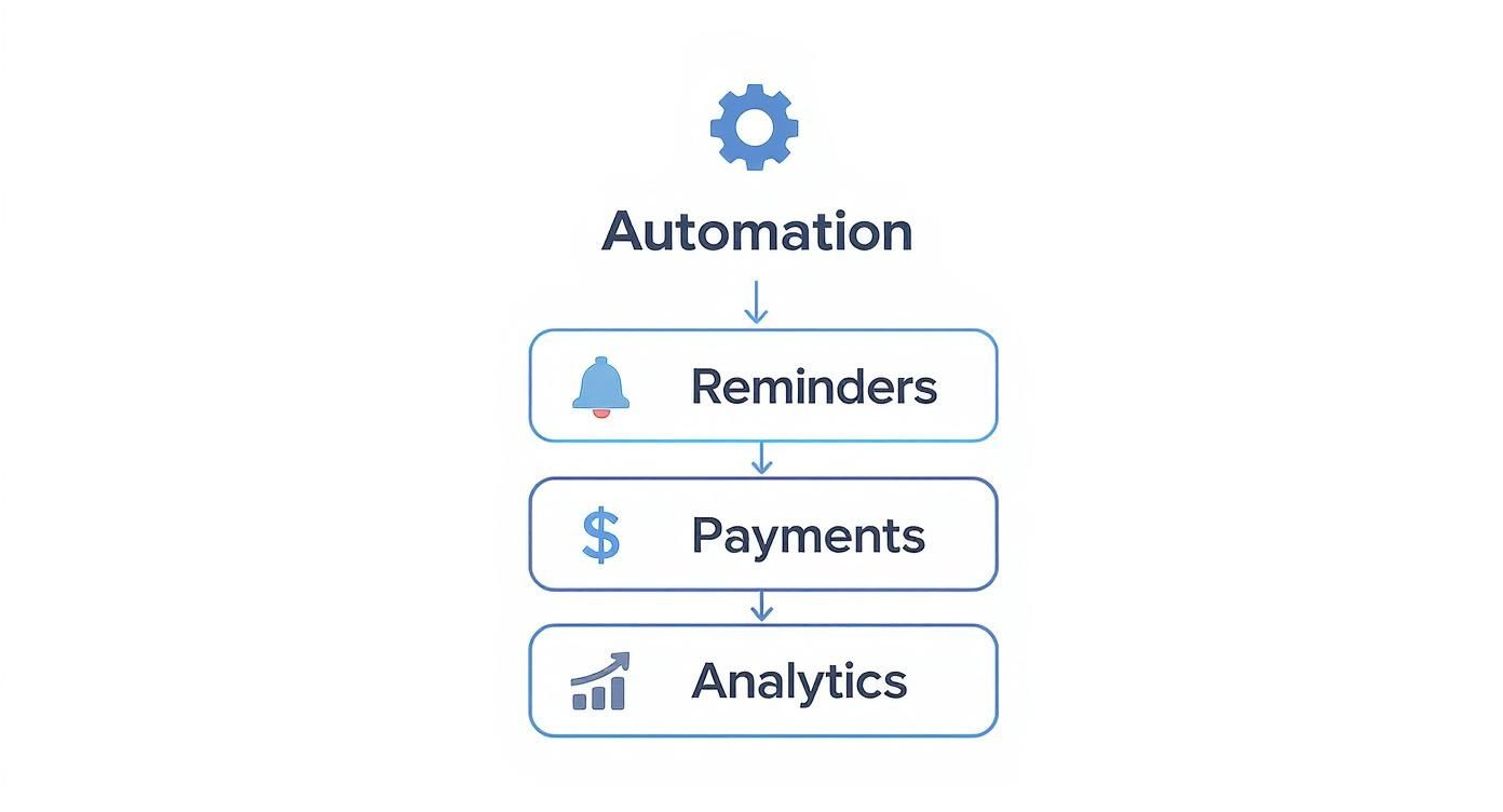 Infographic about accounts receivable software for small business