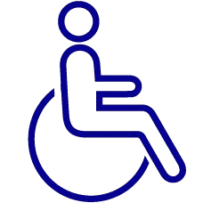 Icône signifiant un handicap moteur