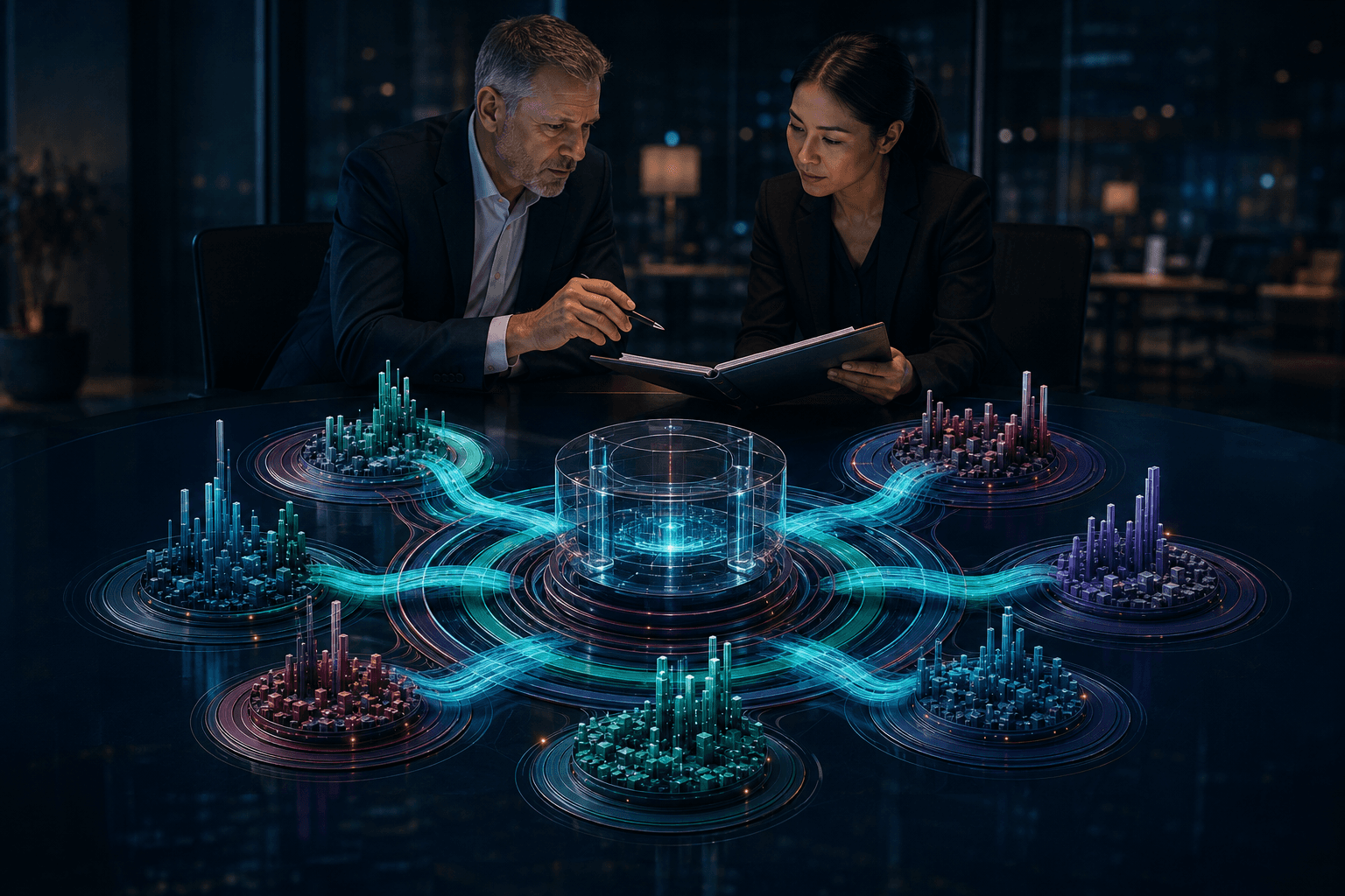 Your enterprise route · from strategic question to deployment-ready sequence