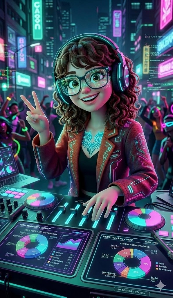 Portrait of portfolio creator – front view