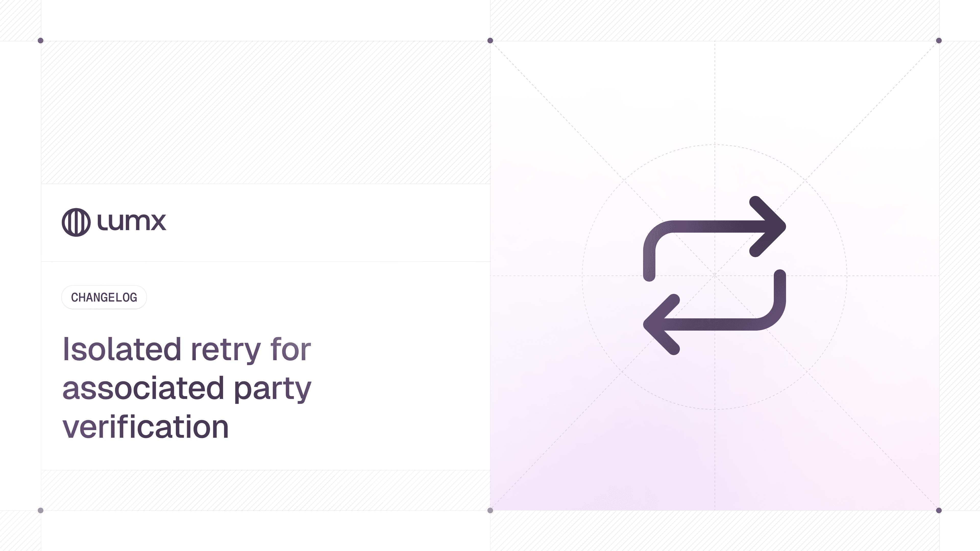 Abstract changelog cover for isolated retry of associated party verification