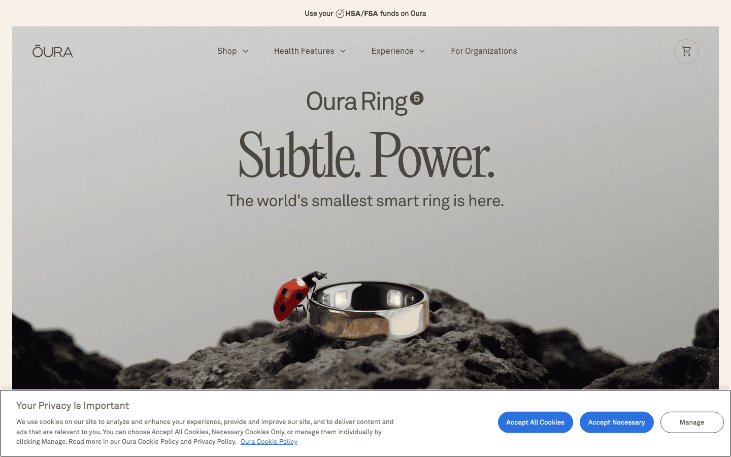Oura Ring smart ring