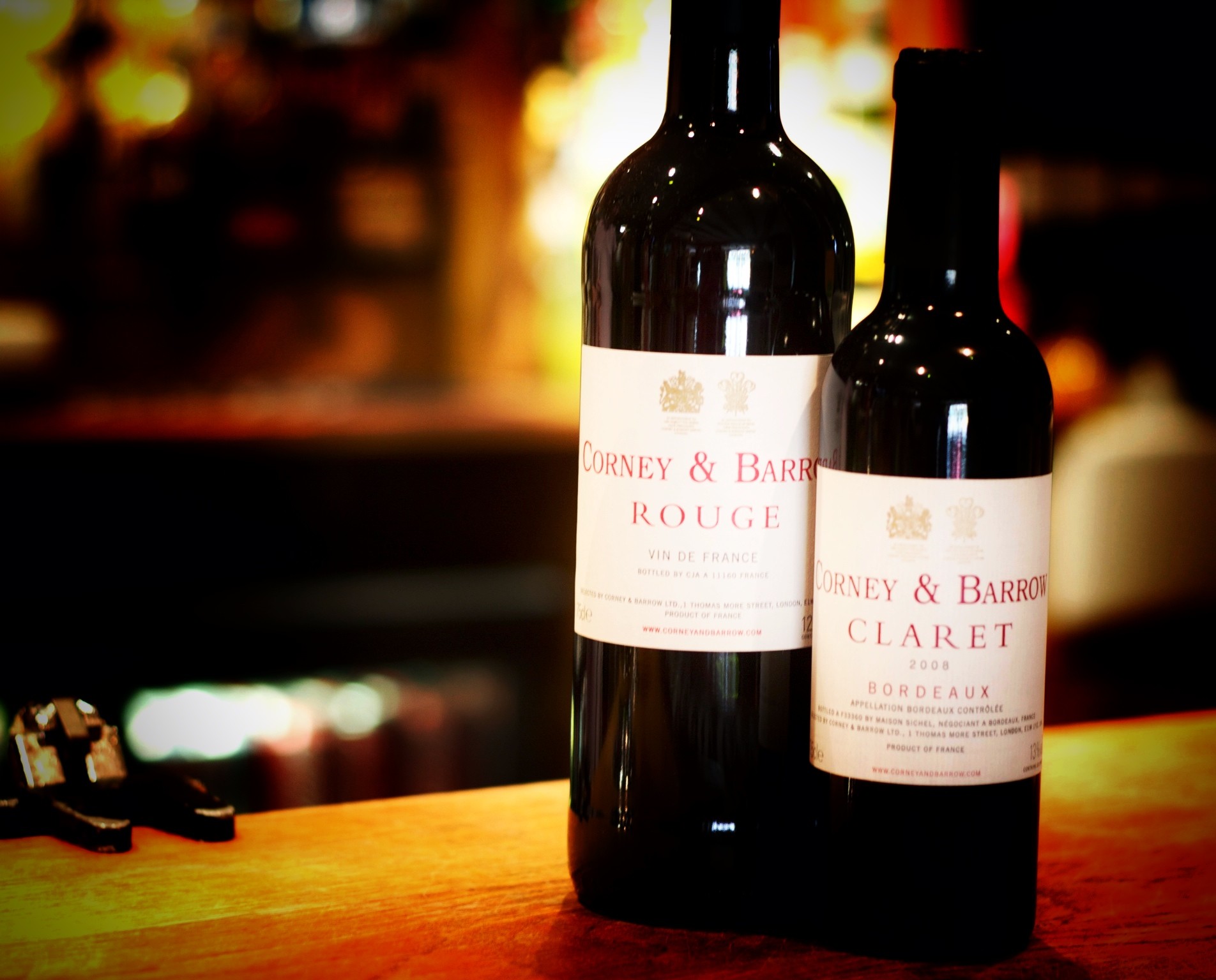 Bottles of Fine Red Wine