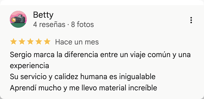 Captura de reseña de Google 2