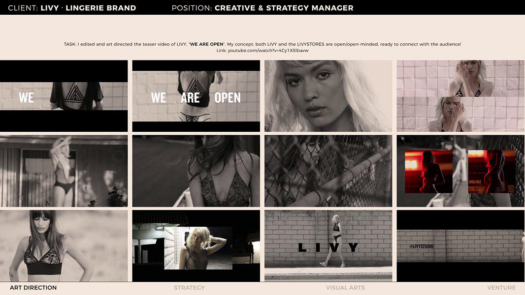 Sarah Tamani art direction