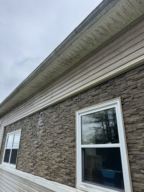 Pressure washing transformation photo