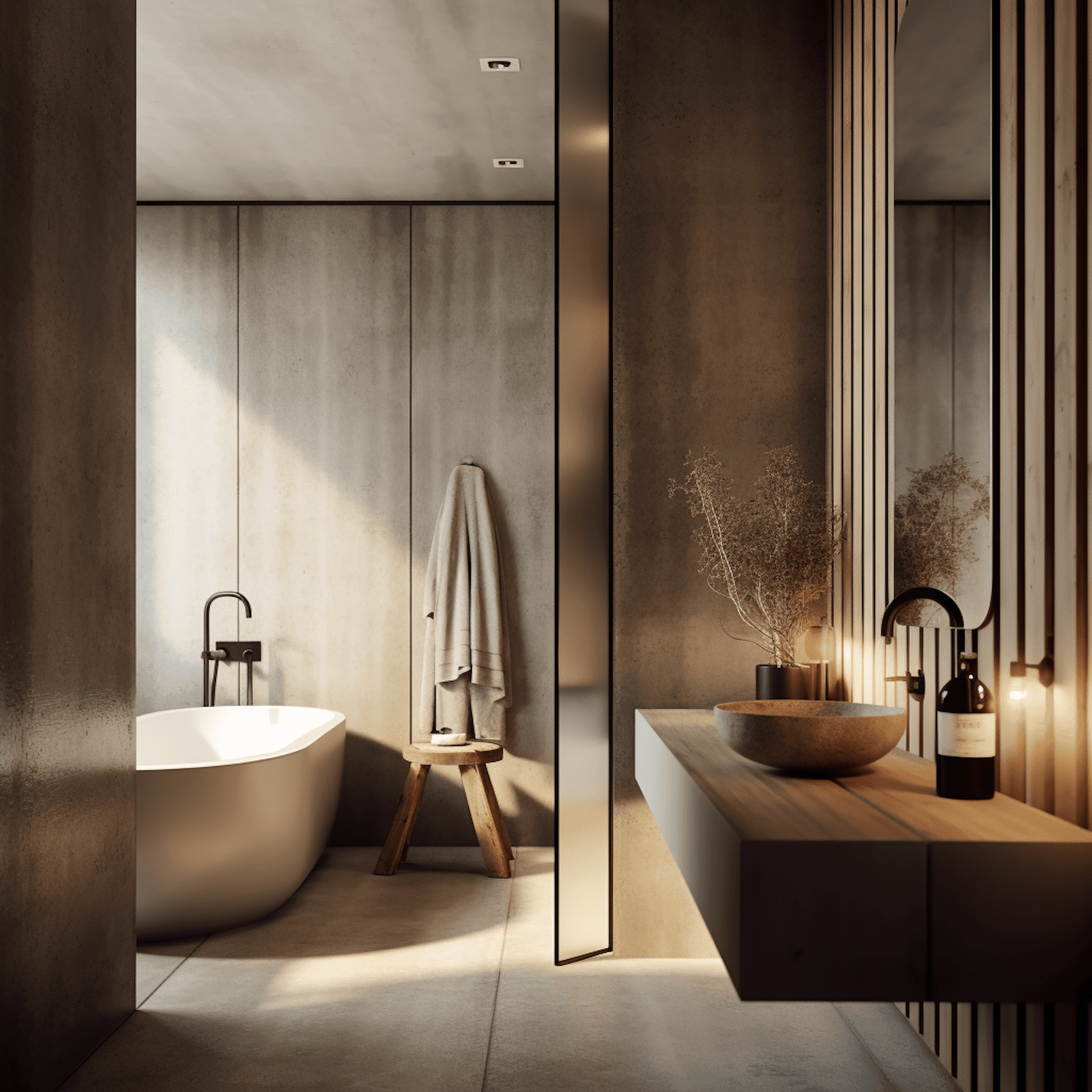 Bathroom with luxury interior