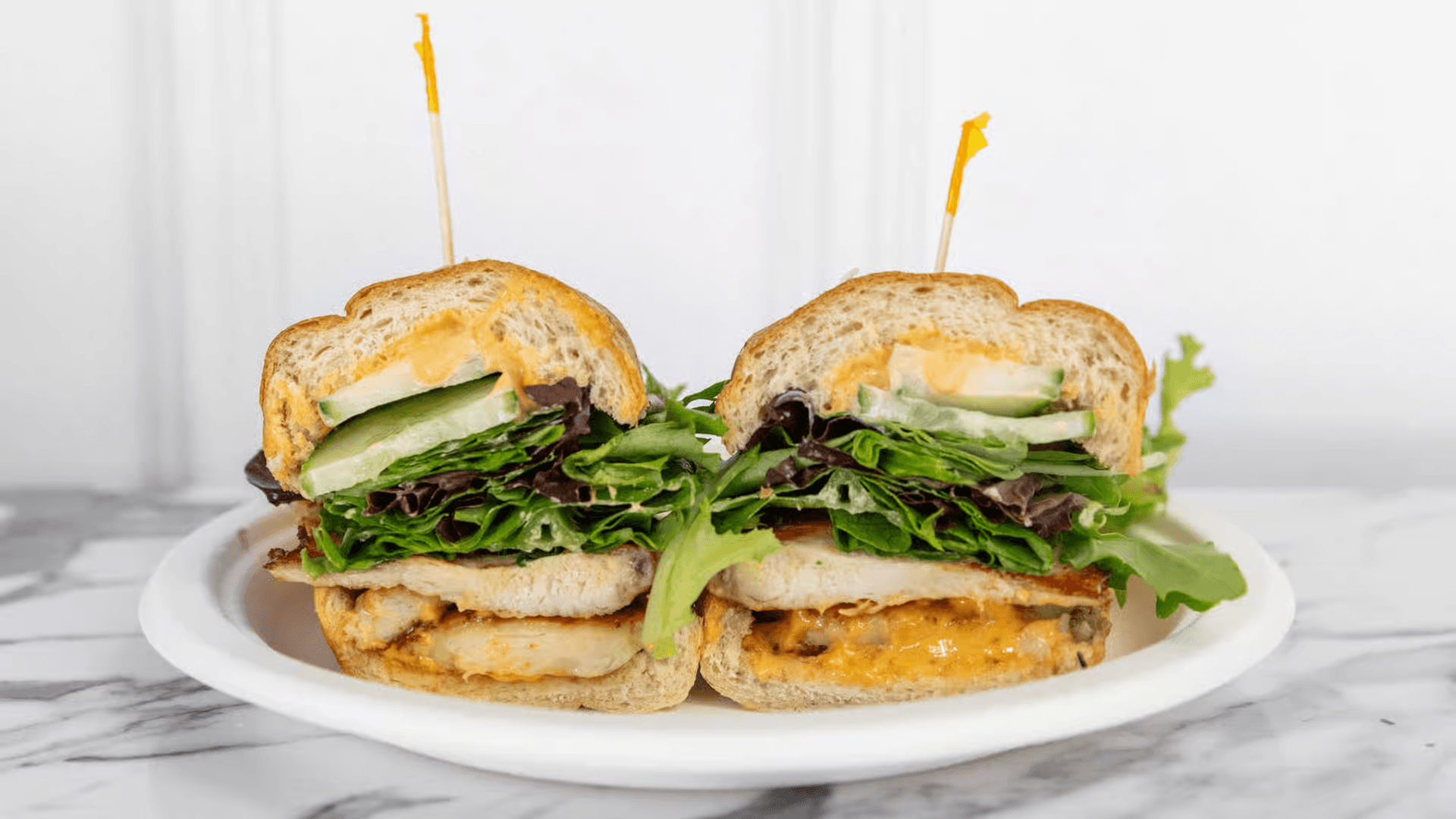 Lemongrass Chicken Hot Sandwich