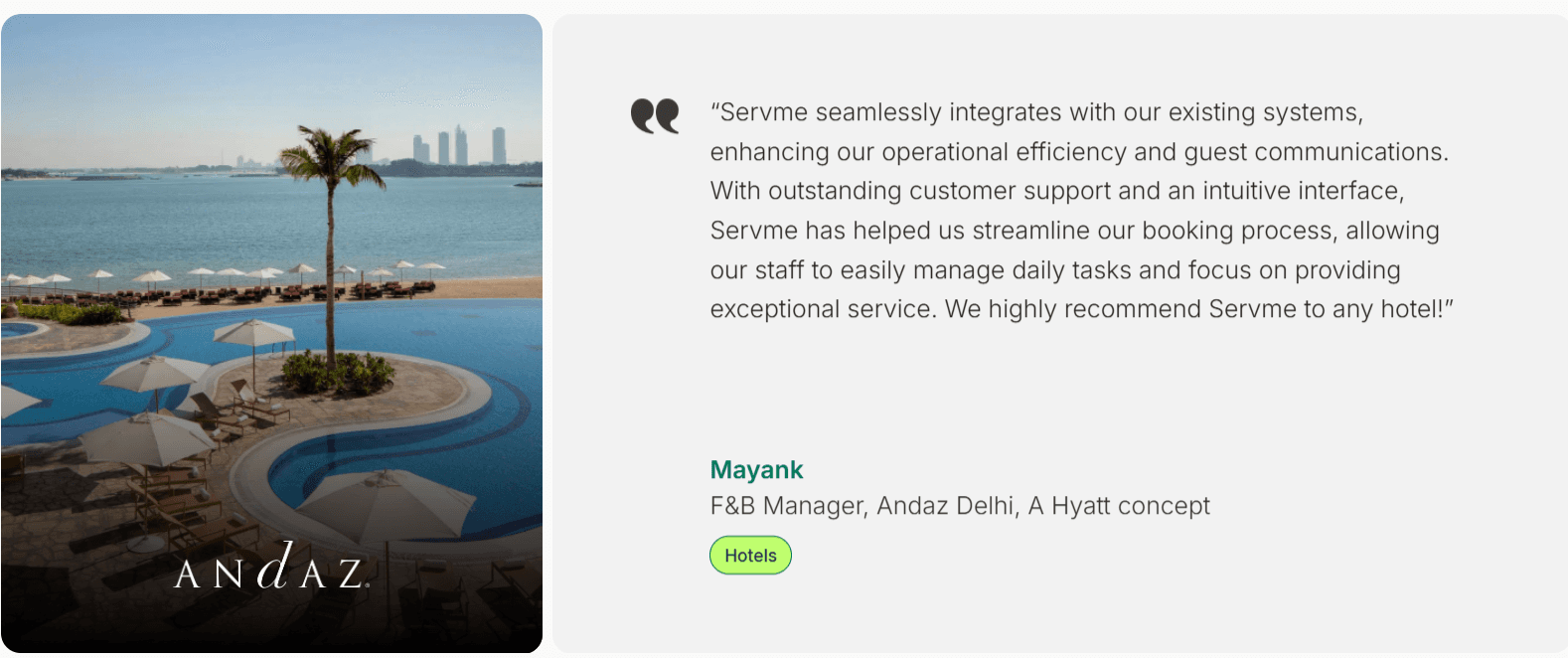 servme-testimonial-andaz-delhi-hyatt-restaurant-india-example-of-restaurant-guest-experience