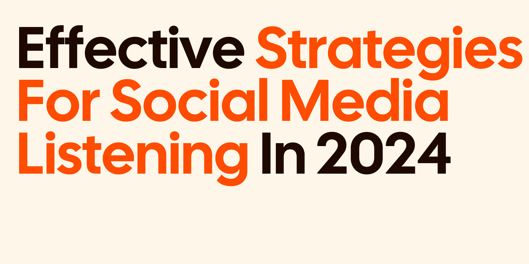 Social Media Listening Strategies