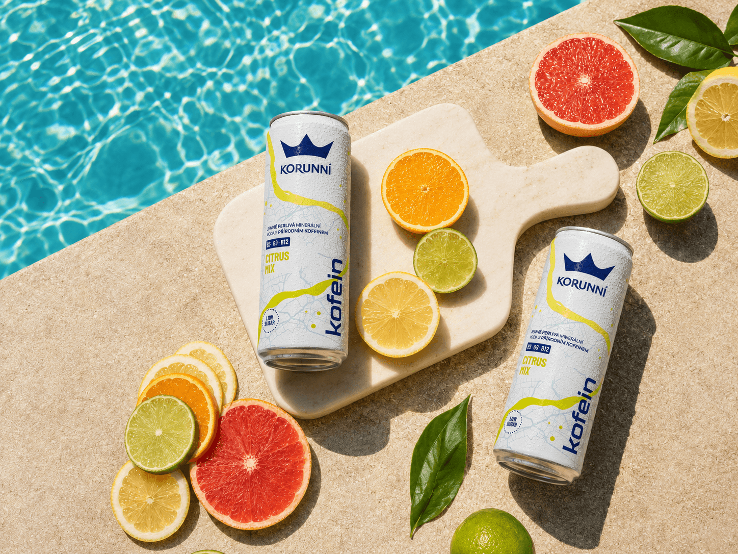 Korunní functional water packaging for premium on-the-go urban consumers