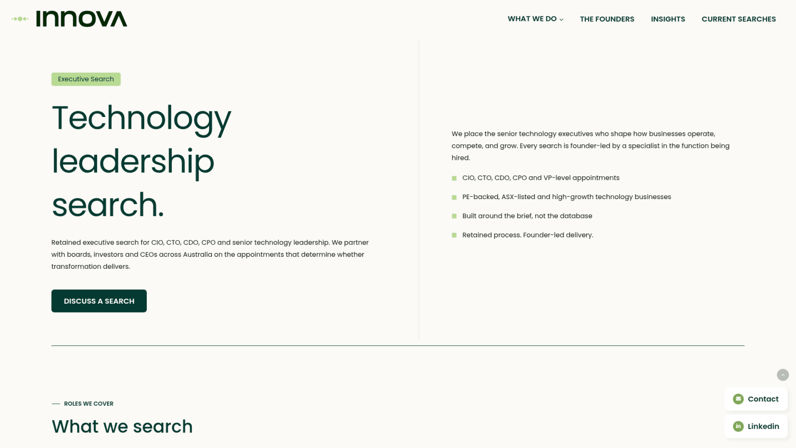 Innova Search technology executive search Australia