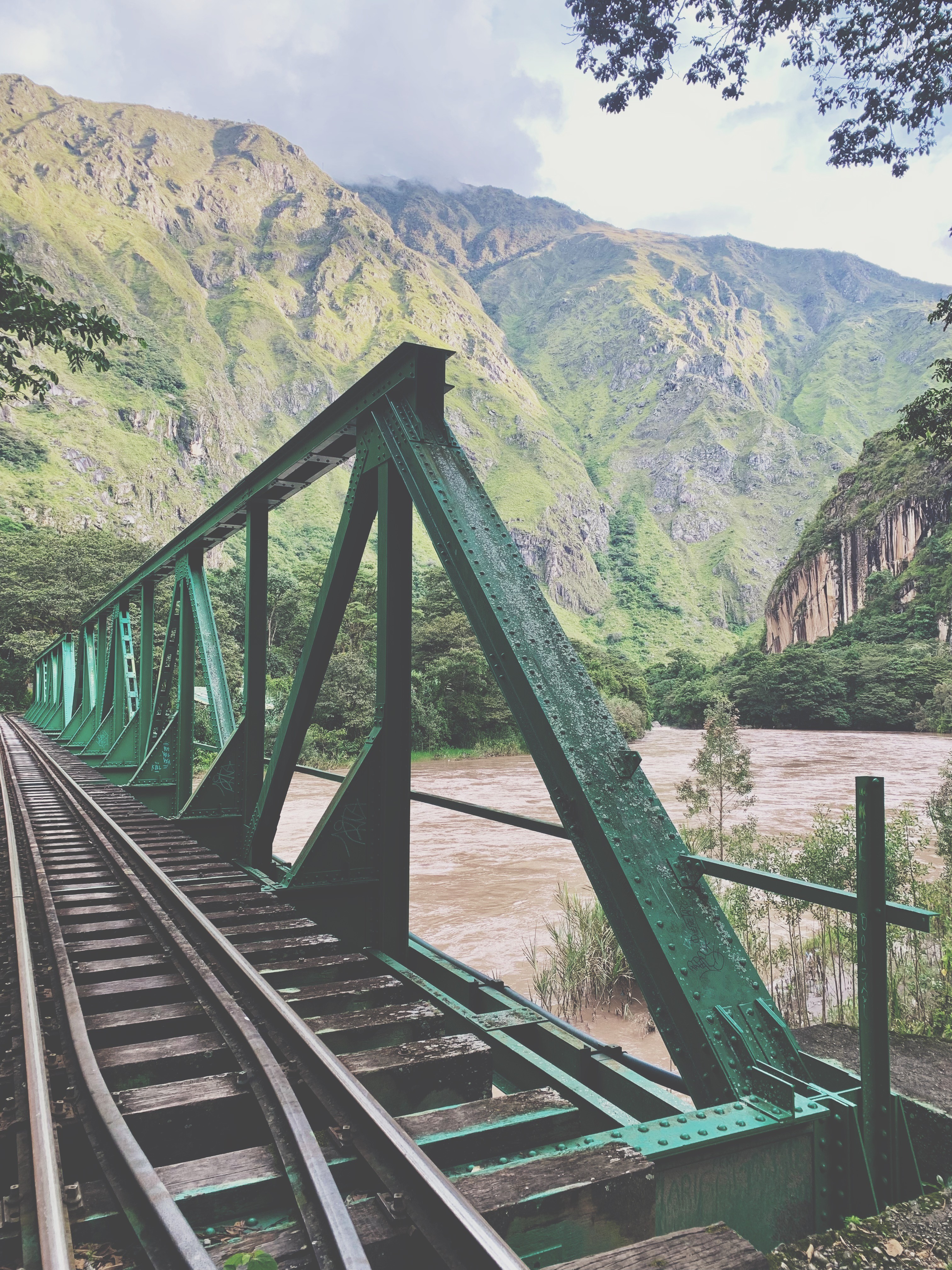 Puente férreo camino al Macchu Pichu