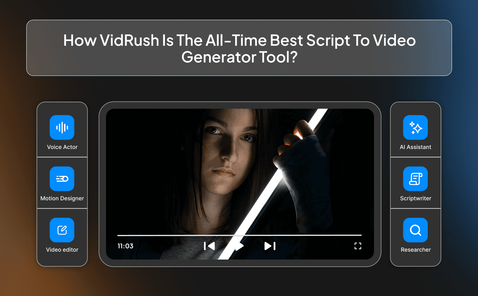 How VidRush is the All-Time Best Script To Video Generator Tool