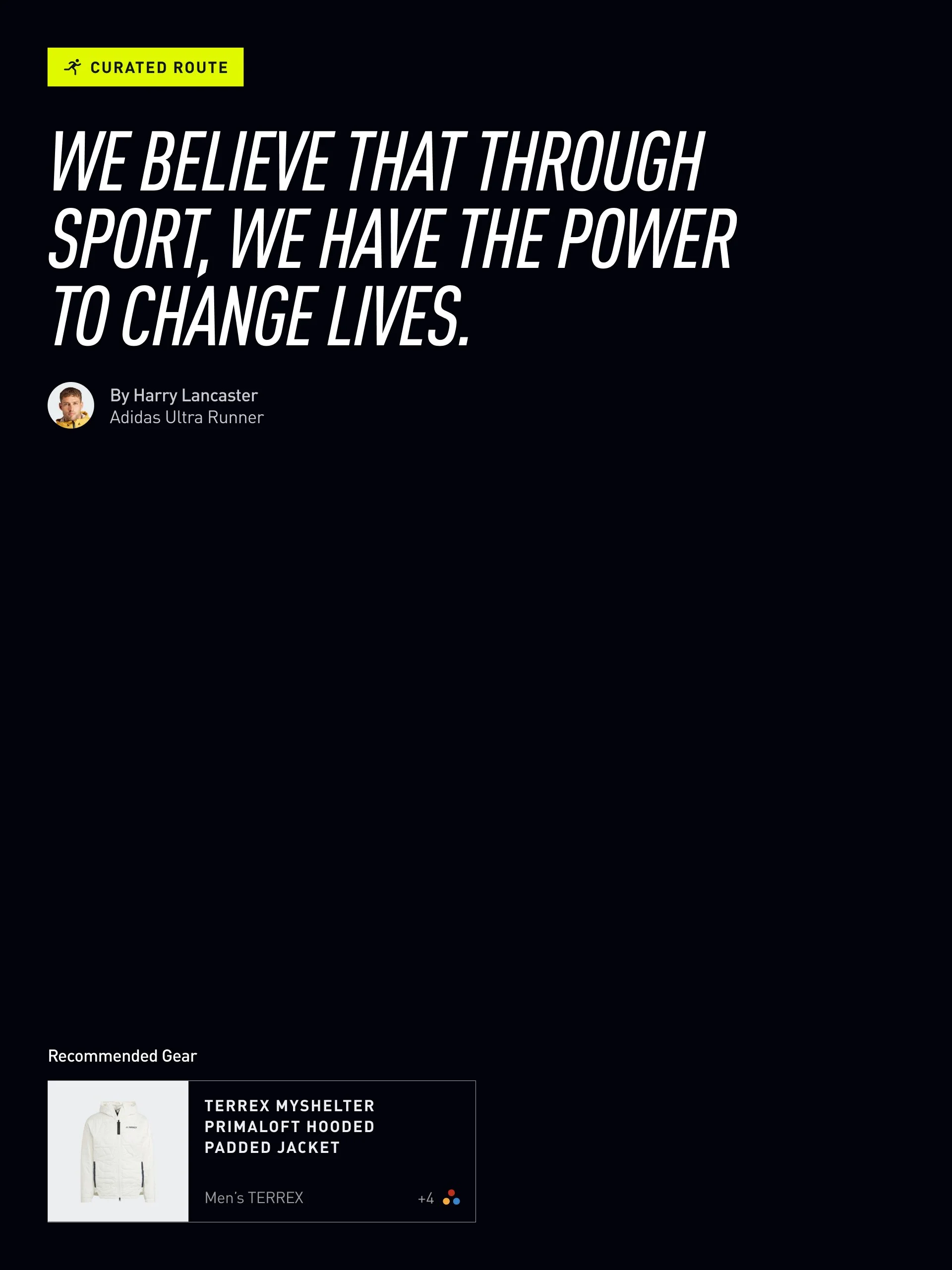 Product details for adidas TERREX, an outdoor performance brand.
