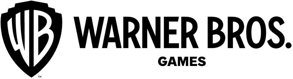 WB Games logo - blue shield with WB letters and GAMES text