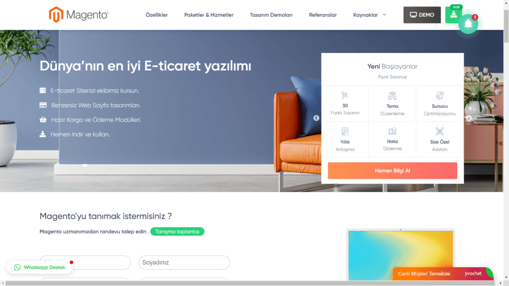 magento, e-ticaret altyapıları, shopify alternatifleri