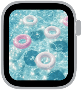 poolside fm Apple Watch face preview 2 featuring 4th of july and summer.