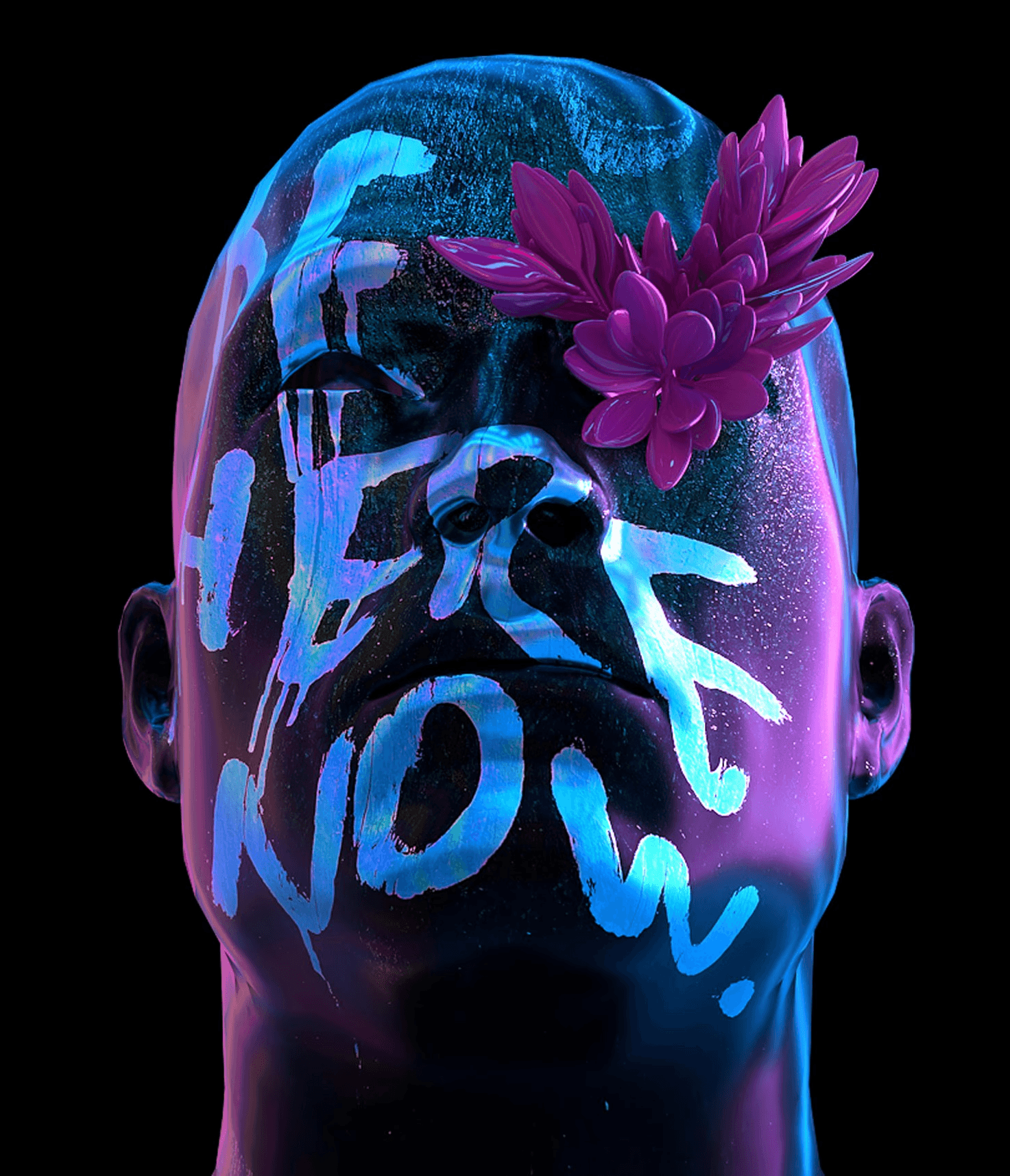 a person with a flower in their hair