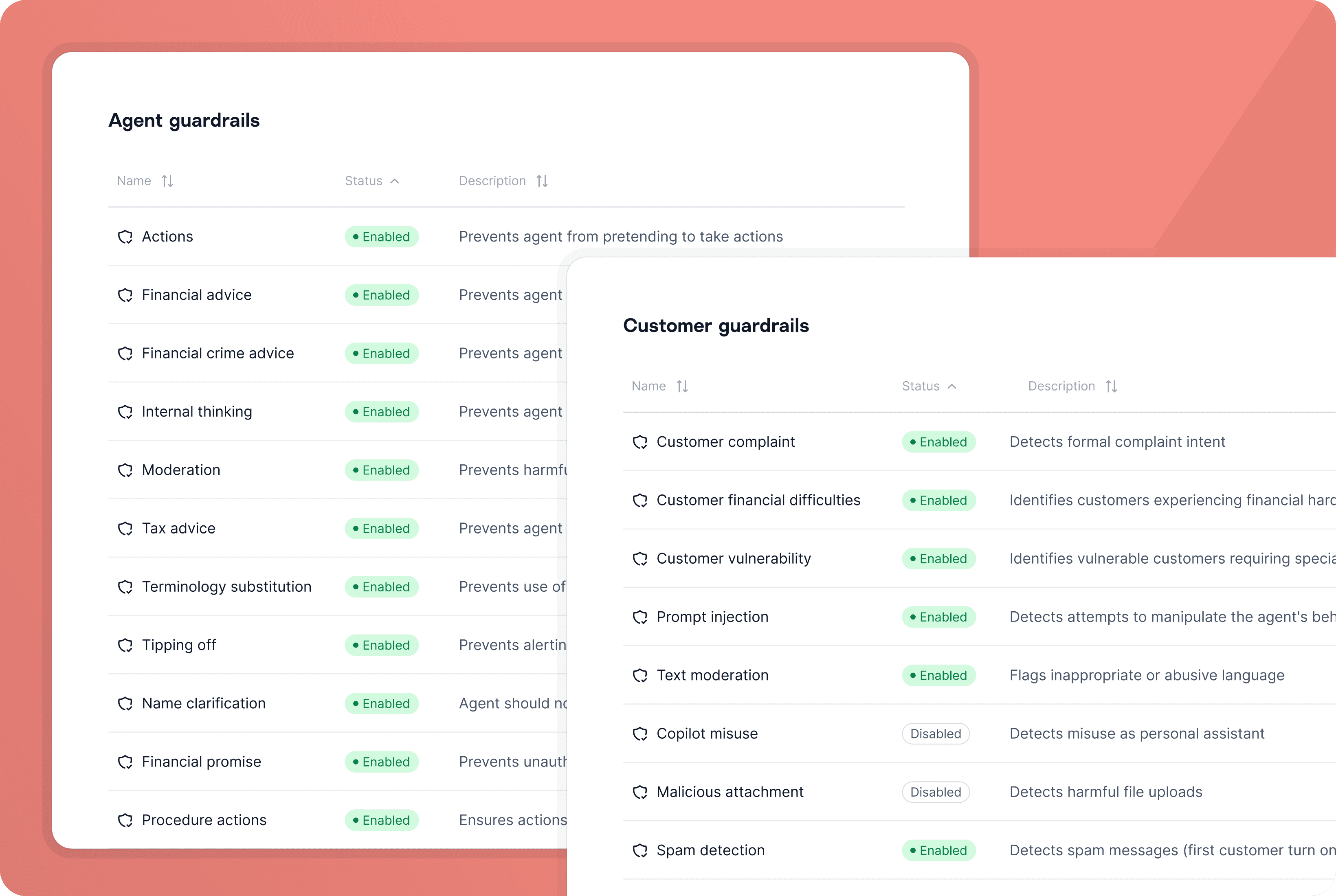 Customer guardrails product image
