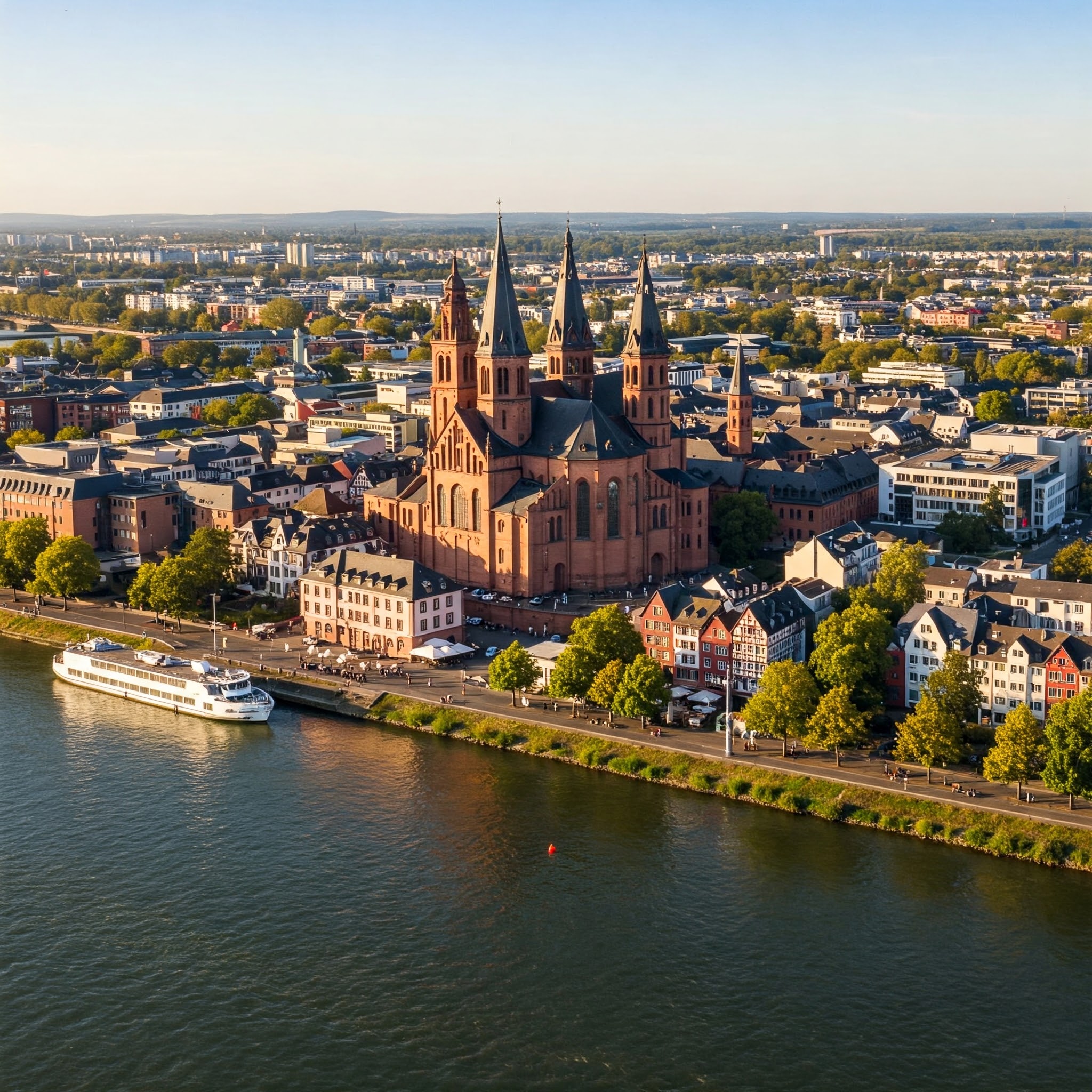 Eine Braut posiert in einem verspielten Hochzeitskleid in einem Garten.