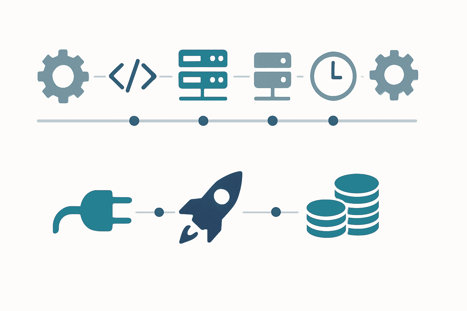 Side-by-side timelines contrasting long integration versus quick plug-and-play setup to ROI